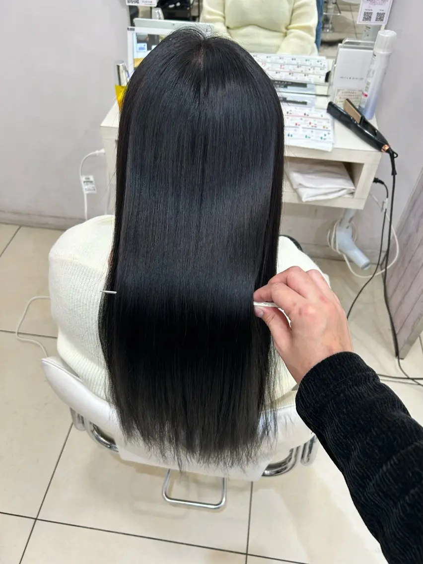 ロング カット ヘアカラー トリートメント 【髪質改善カラー】 瀧田嵐士🇰🇷のヘアスタイル