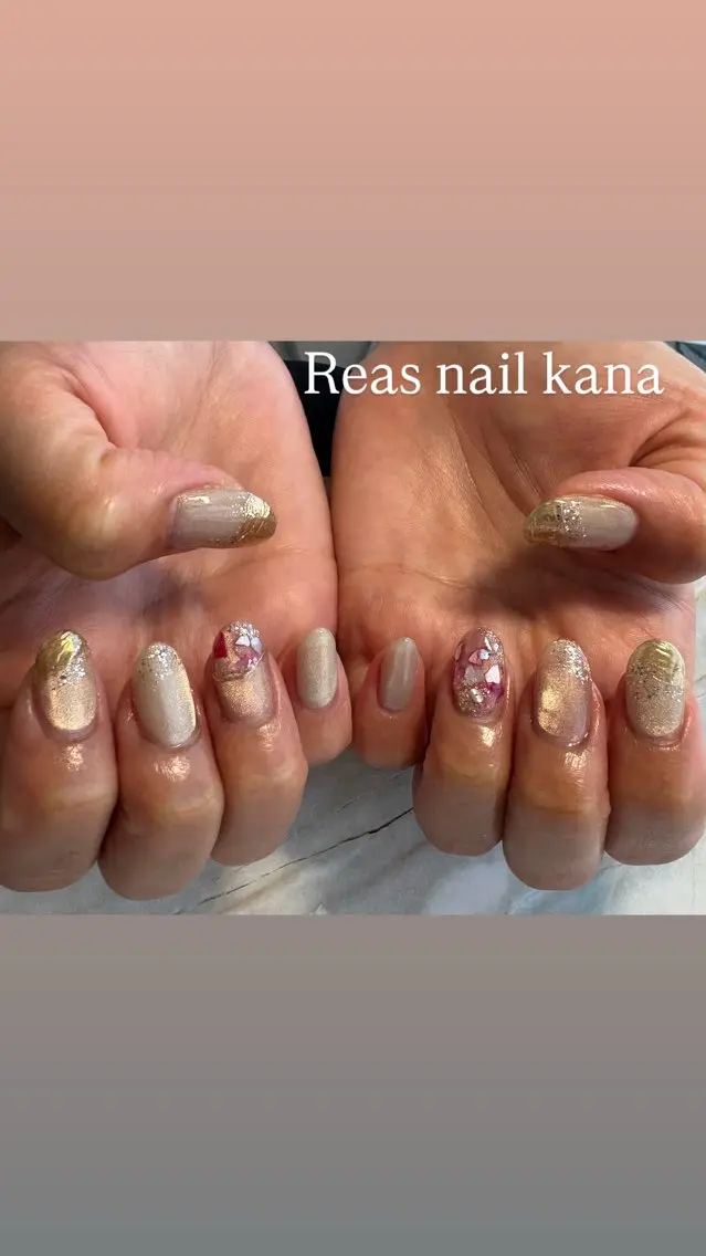 ネイル 持ち込み Reas nail kanaのネイルデザイン