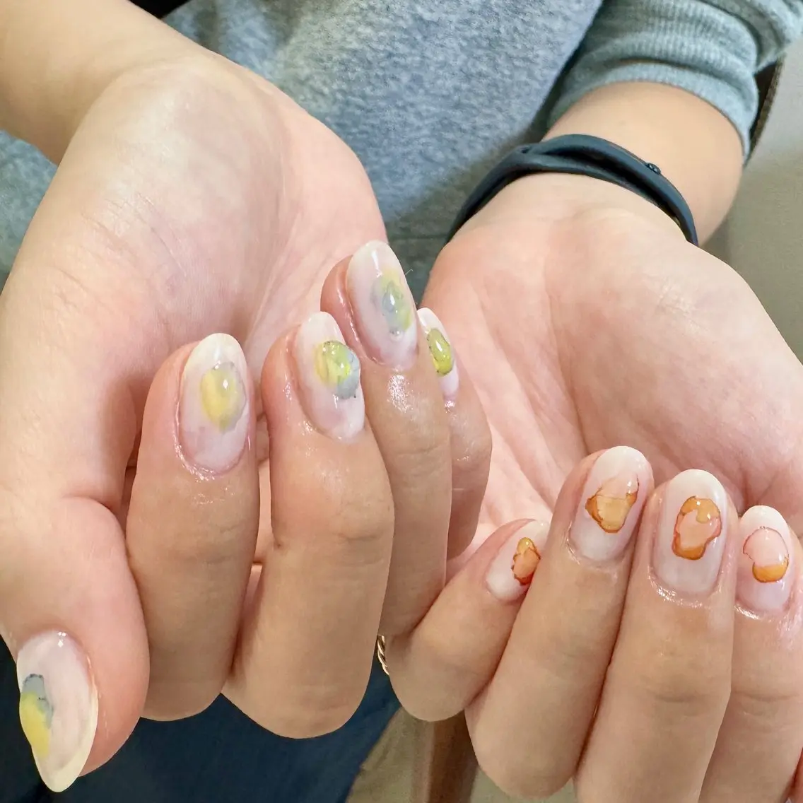 ネイル ハンドネイル pointillé .ayaのネイルデザイン