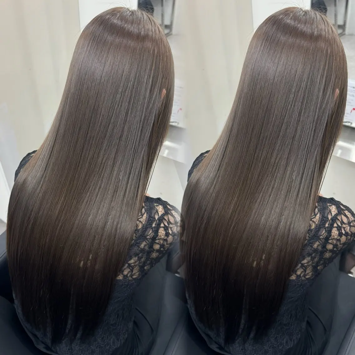 ロング 縮毛矯正 トリートメント 🎀ボブ特化🎀透明 カラー/艶髪あやなのヘアスタイル