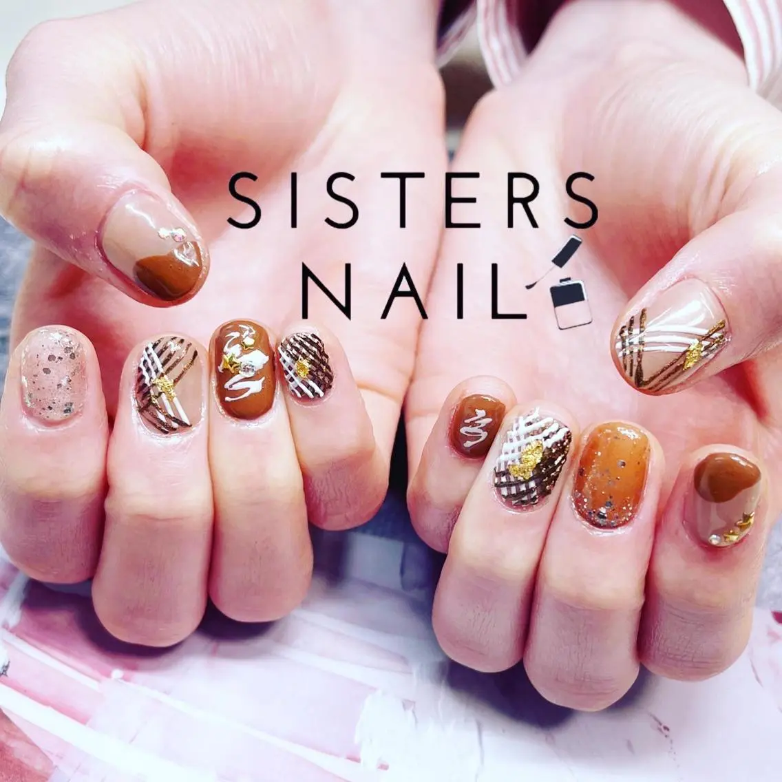 ネイル アートネイル バレンタイン 冬ネイル ハンドネイル ハンドケア sisters nail.fのネイルデザイン