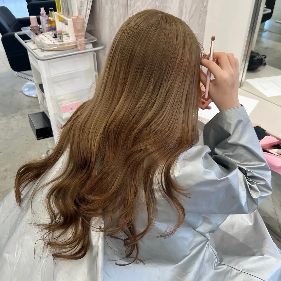ロング カラー カット ヘアカラー EIGHT　樹梨 ／韓国ヘア🇰🇷のヘアスタイル