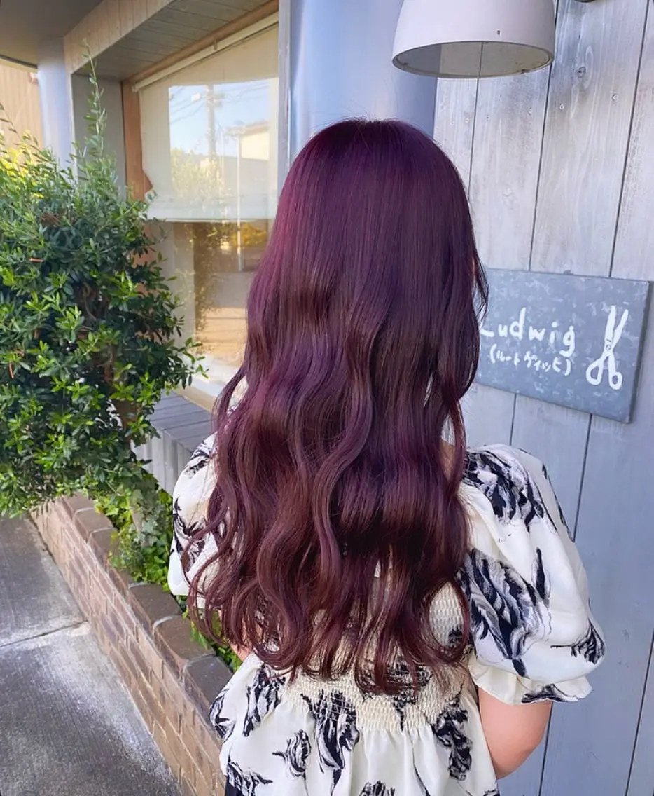 ロング カラー バイオレットカラー Ludwig AIRIのヘアスタイル