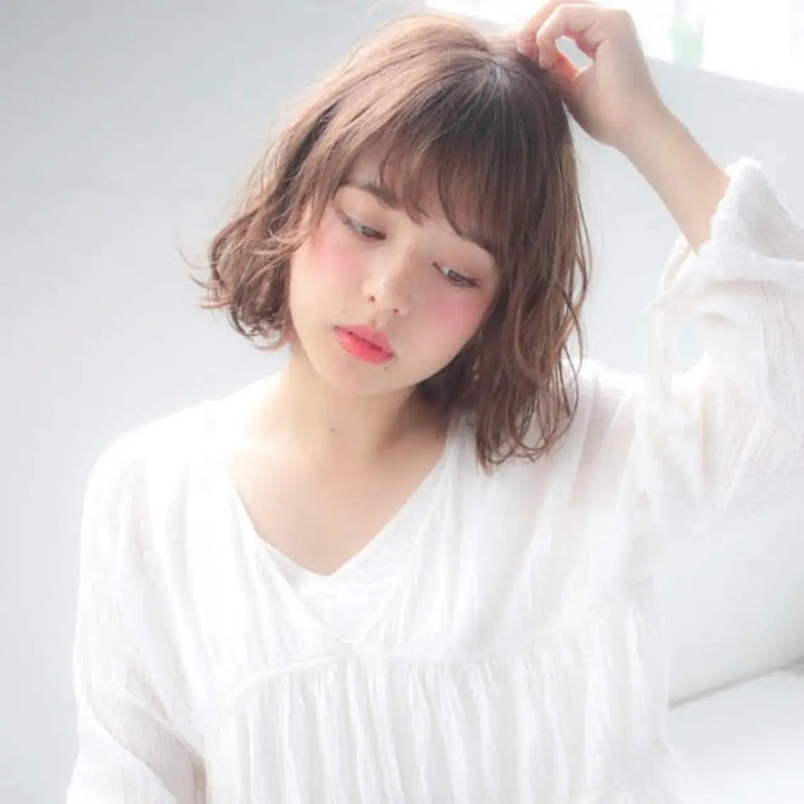 ミディアム カラー パーマ ヘアアレンジ メンズ キッズ ネイル マツエク・マツパ ヘアカラー トリートメント premier modelsのヘアスタイル