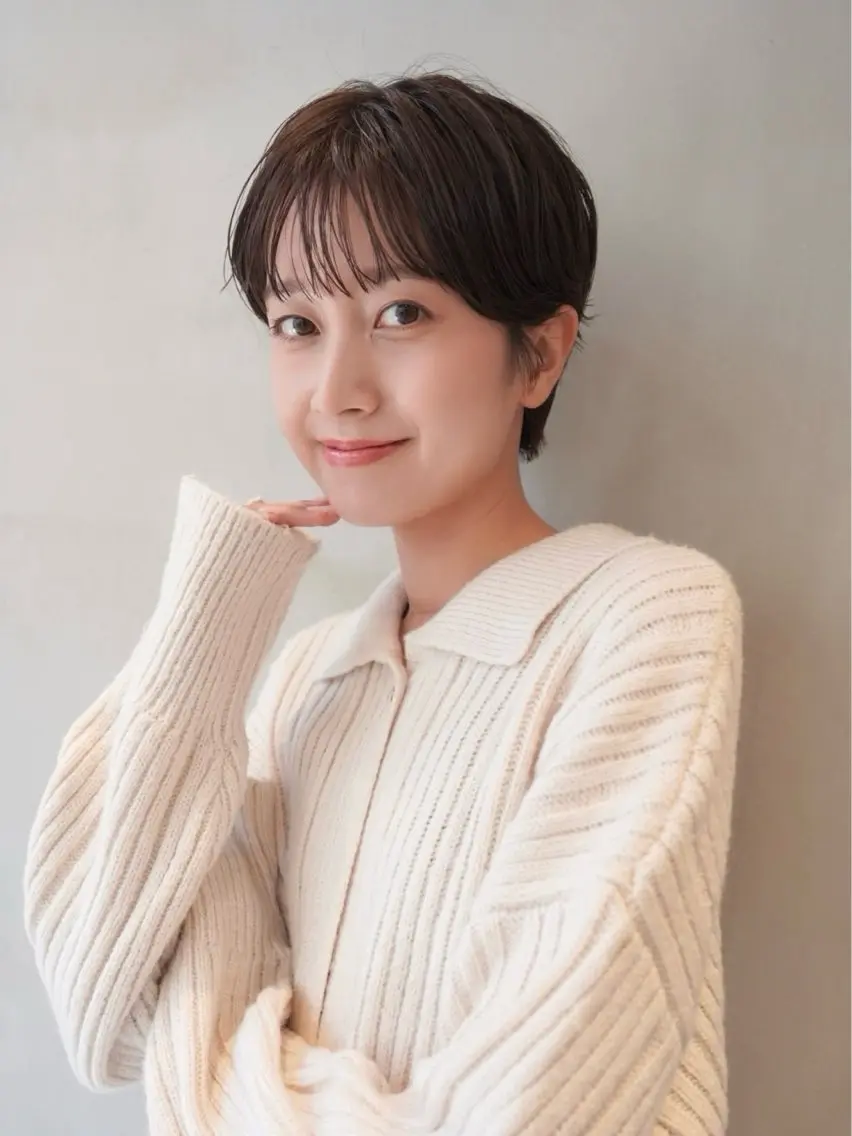 ショート 横浜/メンズカット 曲がる縮毛矯正のヘアスタイル