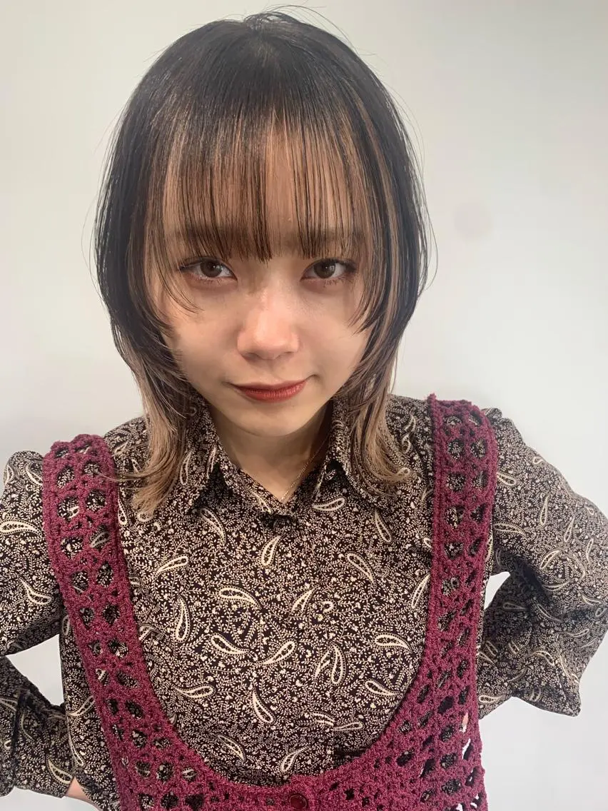 ✨ブリーチ一込み✨インナーカラーorイヤリングカラー(部分ブリーチ)+トリートメントの写真