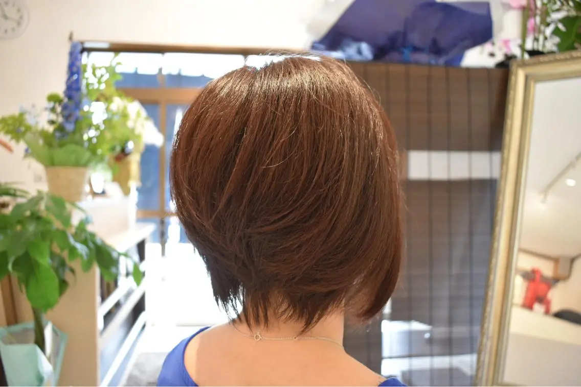 ショート 前下がりボブ ボブ 大島 惇のヘアスタイル