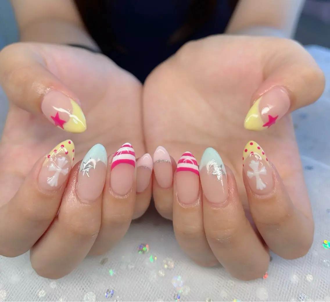 ネイル ハイネイル 自宅サロンのネイルデザイン