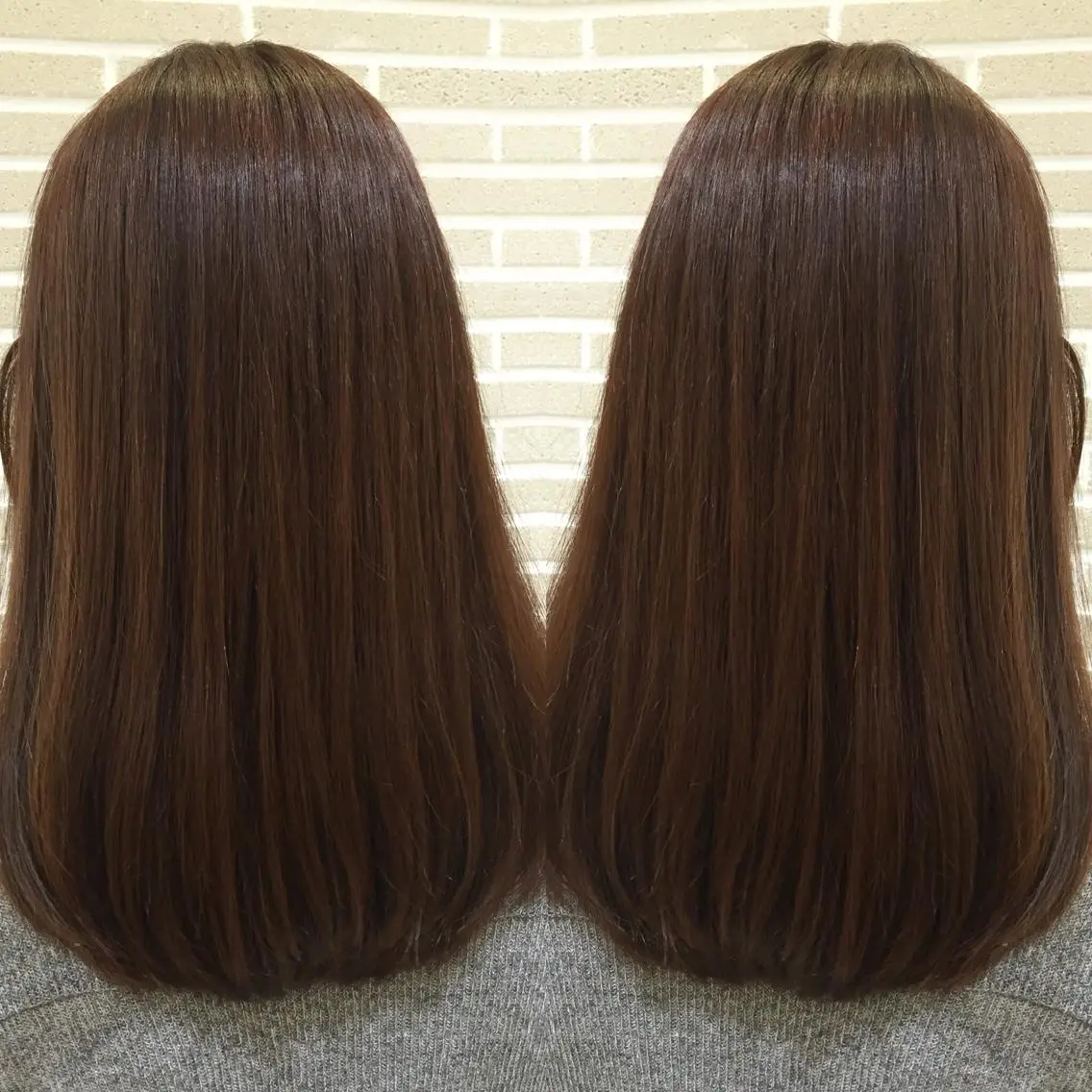 
![セミロング パーマ カット 縮毛矯正 トリートメント 山北 咲子のヘアスタイル