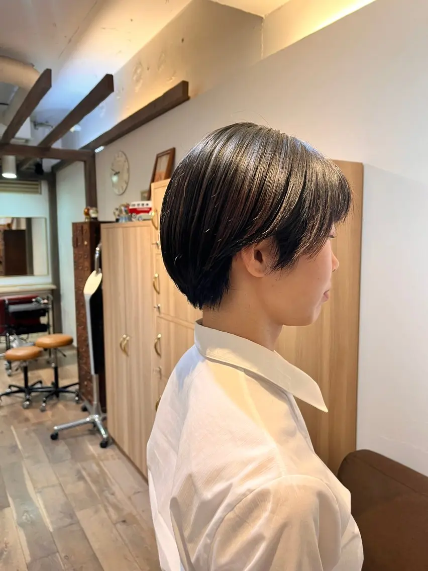 ショート ショートヘア カット 🫒オリーブカラー/ かれんのヘアスタイル