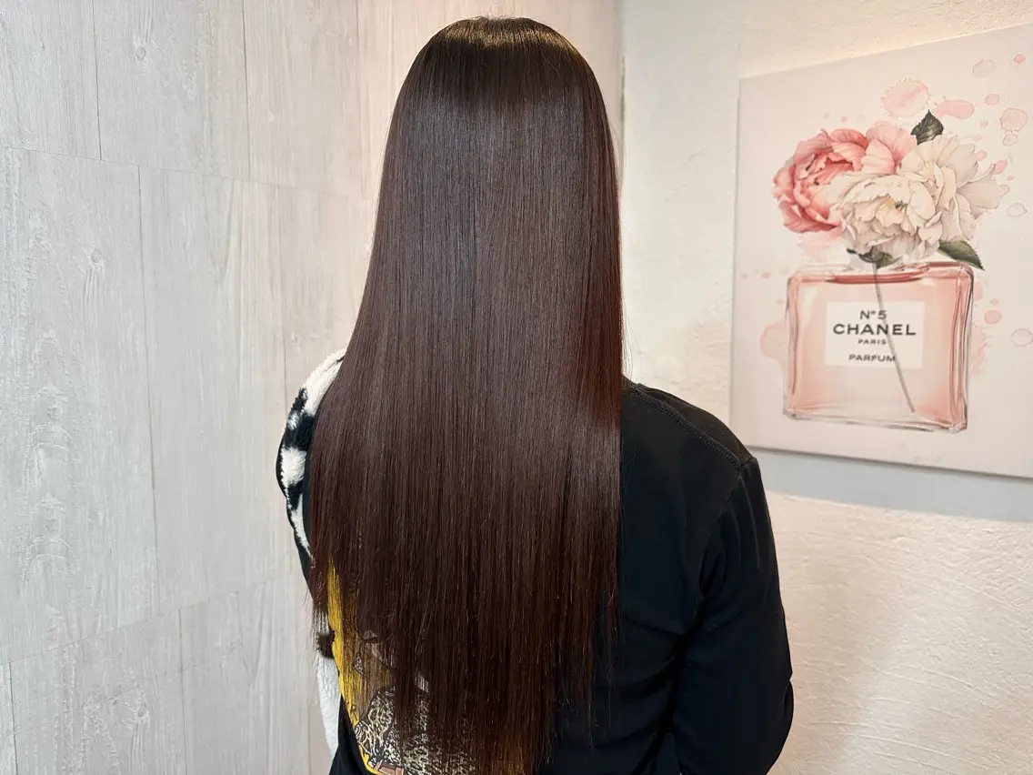 ロング 髪質改善 トリートメント トリートメント GLOSS 心斎橋 山上のヘアスタイル