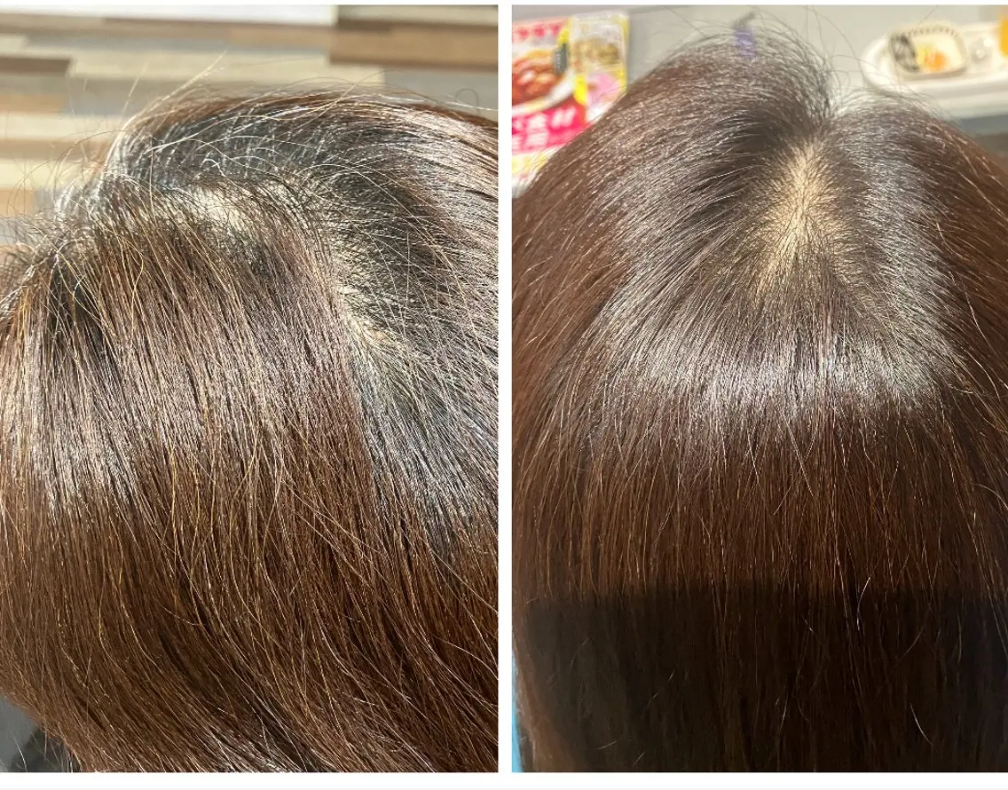 ロング カラー 坂本 明子のヘアスタイル