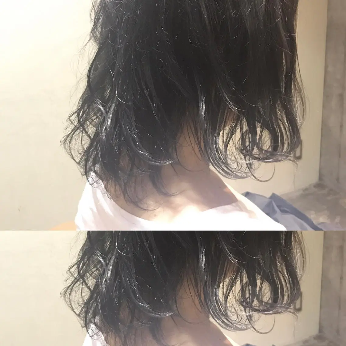 ショート カラー パーマ ヘアアレンジ メンズ キッズ ネイル マツエク・マツパ ブルーカラー ブルーグレー ダブルカラー ブルー サロンドミルク 原宿のヘアスタイル