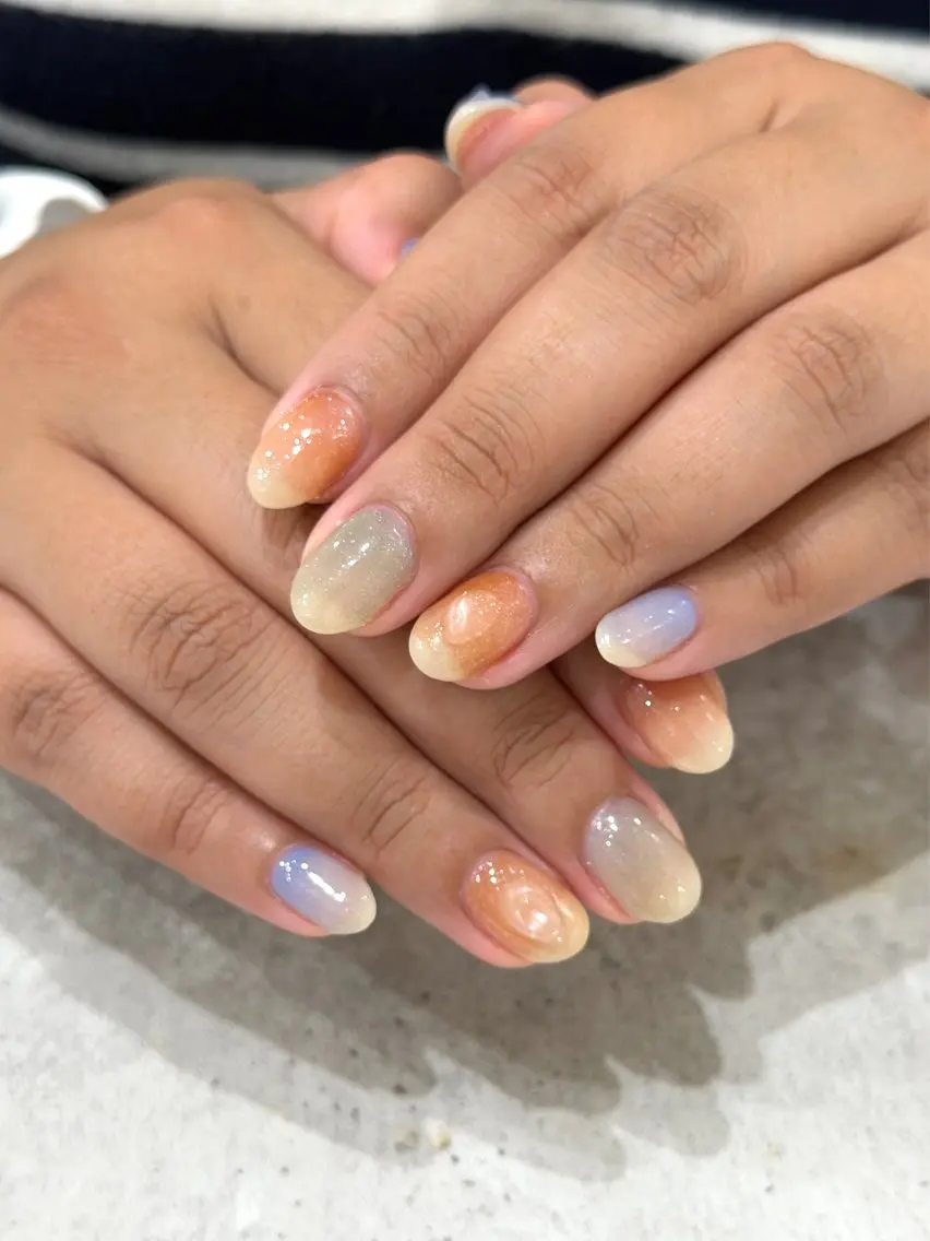 ネイル ニュアンスネイル ハンドネイル ヤザワ アユミのネイルデザイン