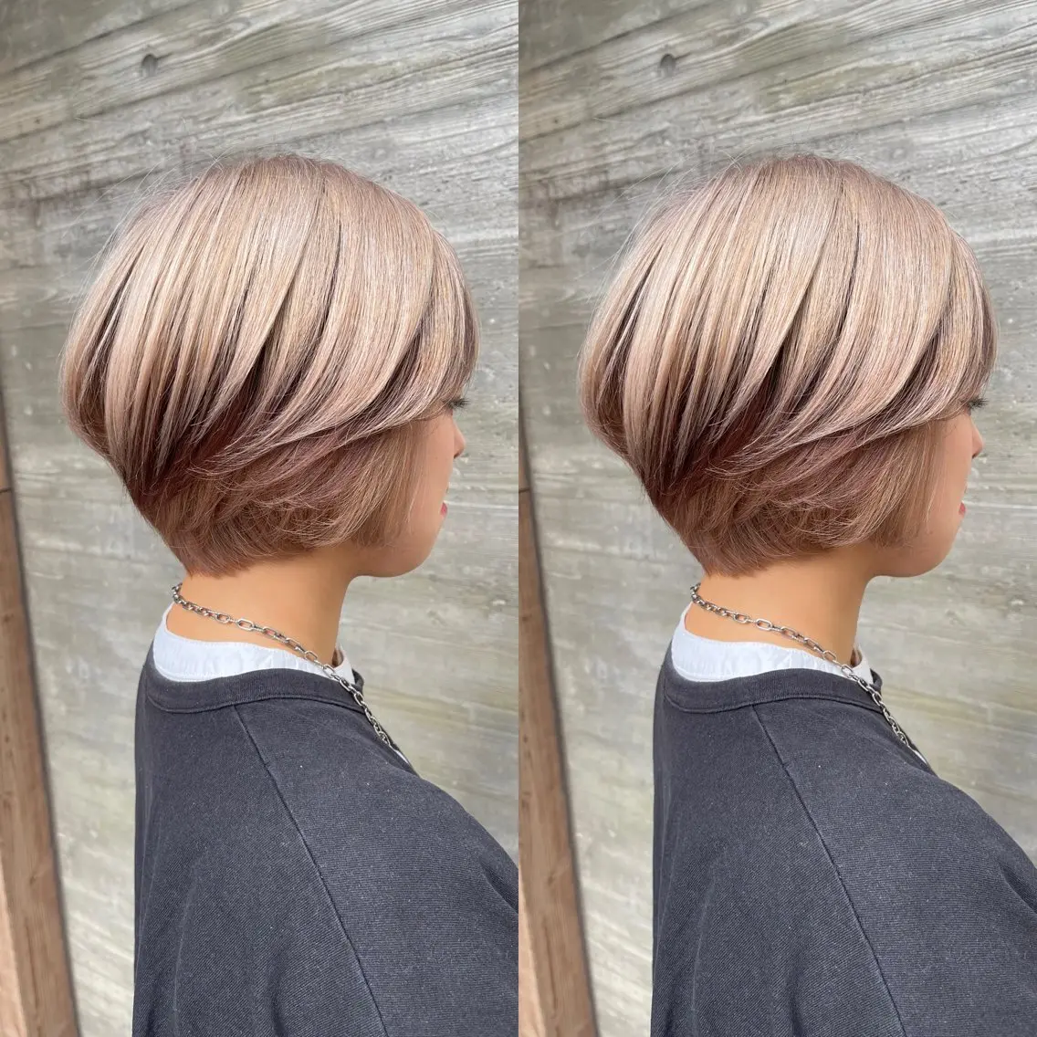 ショート カラー ブリーチ デザインカラー ハイトーンカラー ヘアカラー オージュアソムリエ DAIKI⭐️のヘアスタイル