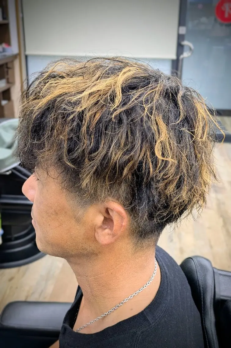 ショート パーマ 理容プラージュ燕三条 福井のヘアスタイル
