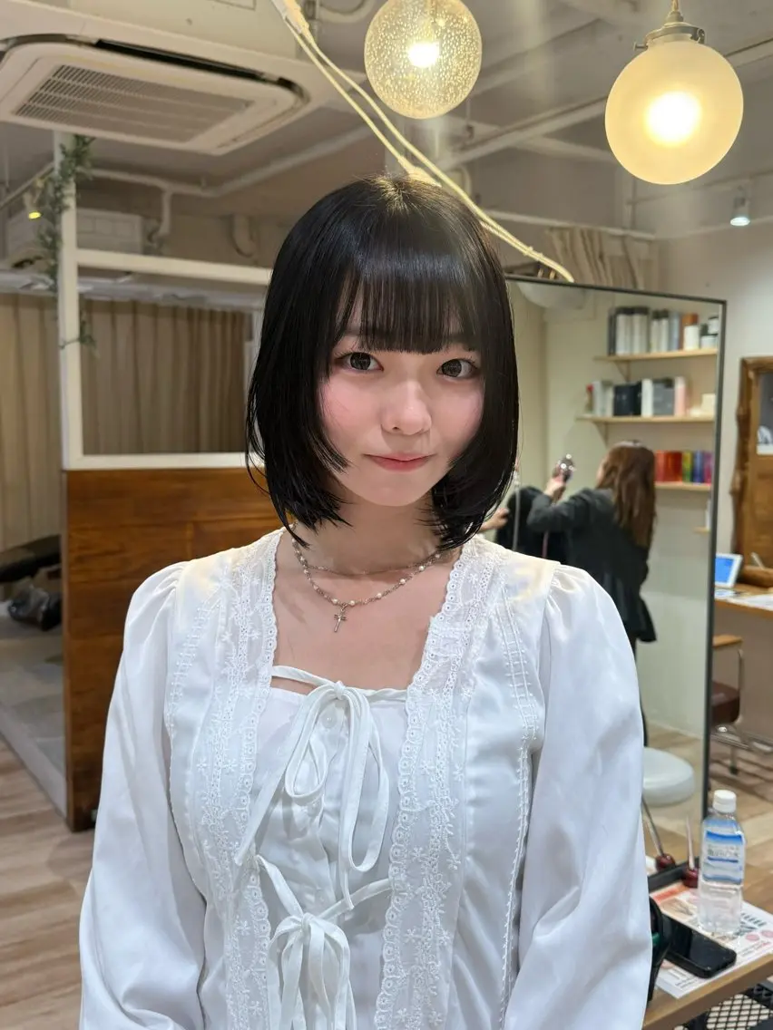 ミディアム カット ヘアカラー トリートメント モテhair♡.* マツエク/さくら🍨のマツエク・マツパデザイン