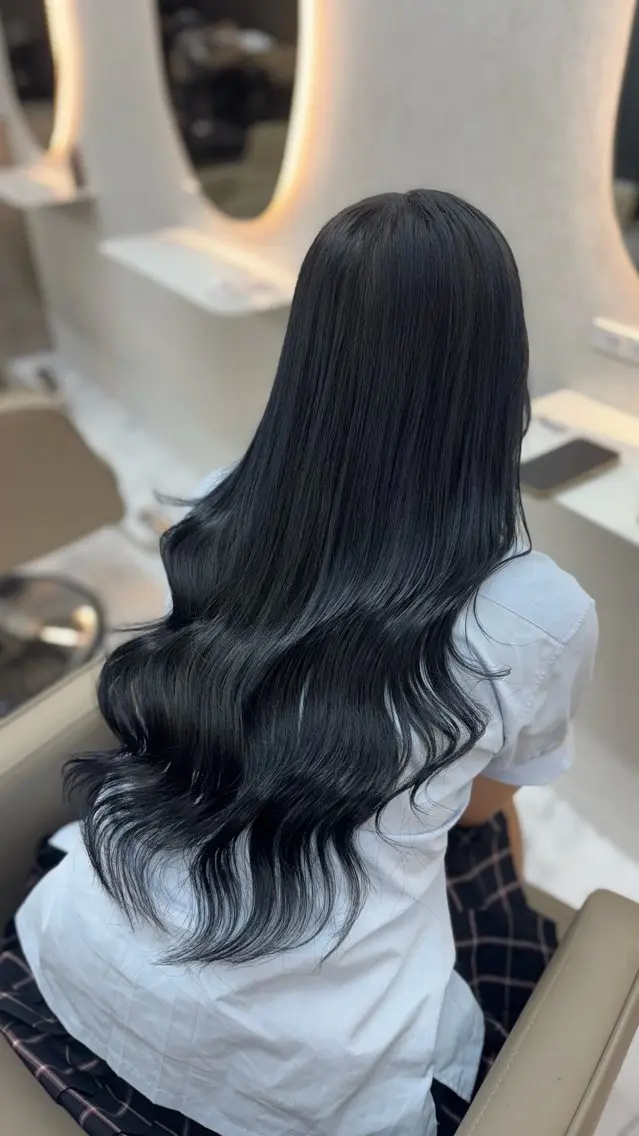ロング カラー ヘアカラー トリートメント naho 💚のヘアスタイル