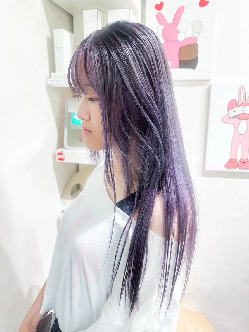 ロング カラー ラベンダーカラー カット ヘアカラー BOXmico. 宇都宮弘樹のヘアスタイル
