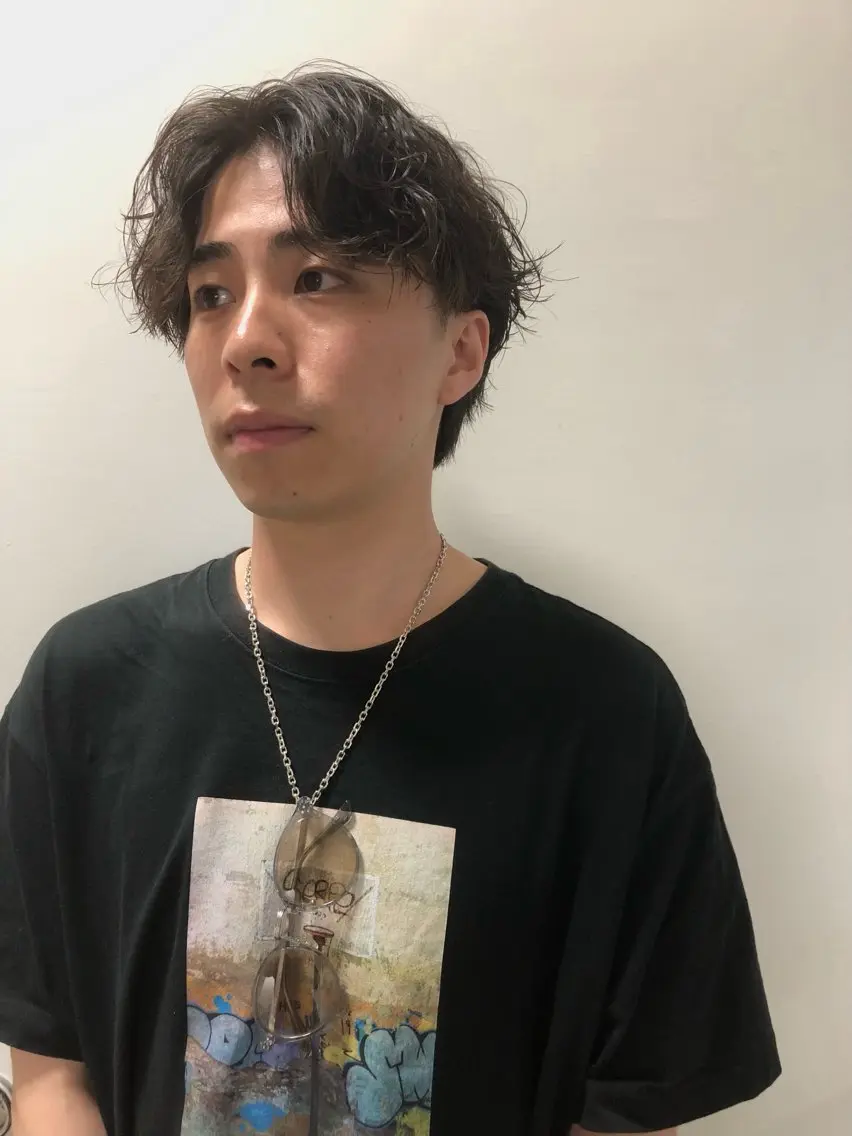 パーマ ヘアアレンジ メンズ カット パーマ トリートメント ヘアセット メンズ特化✂️栗原 侑也のヘアスタイル