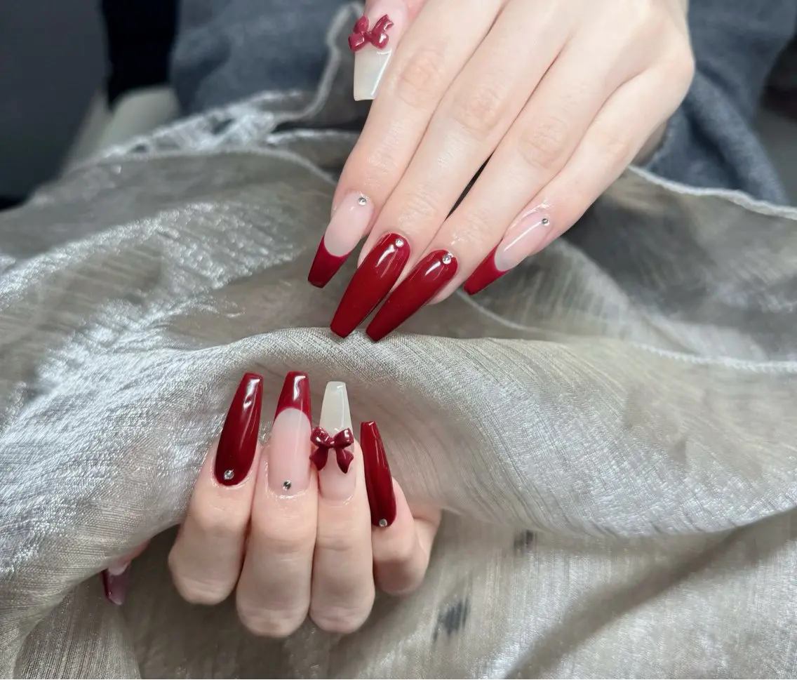 ネイル アートネイル フレンチネイル ジェルネイル 韓国ネイル マグネットネイル ハンドネイル Lenie Nail Okuboのネイルデザイン