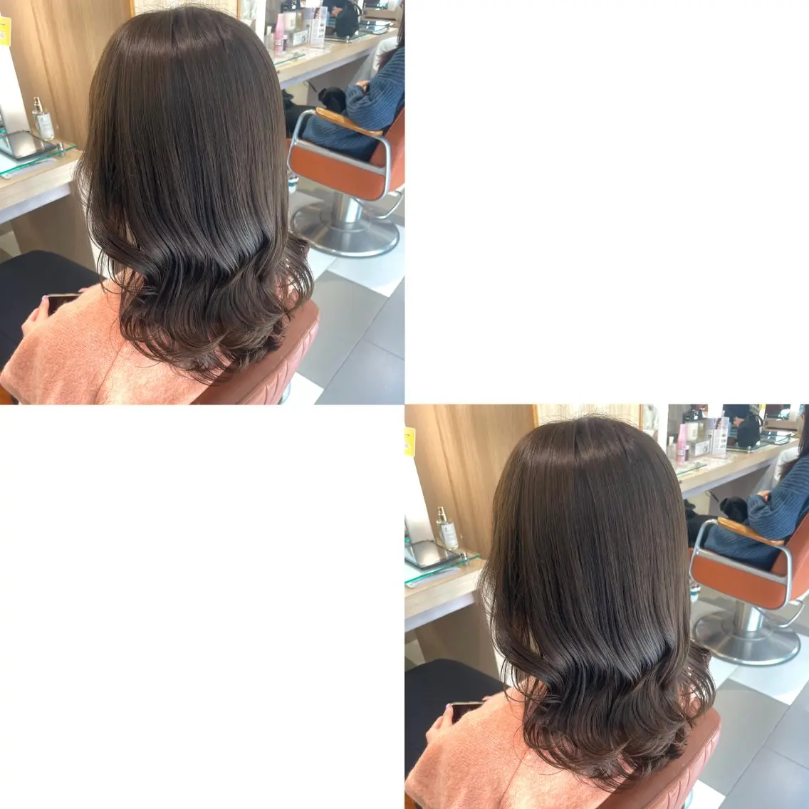 ミディアム カラー ヘアカラー トリートメント 青沼夏未/オリーブ/ 寒色カラーのヘアスタイル