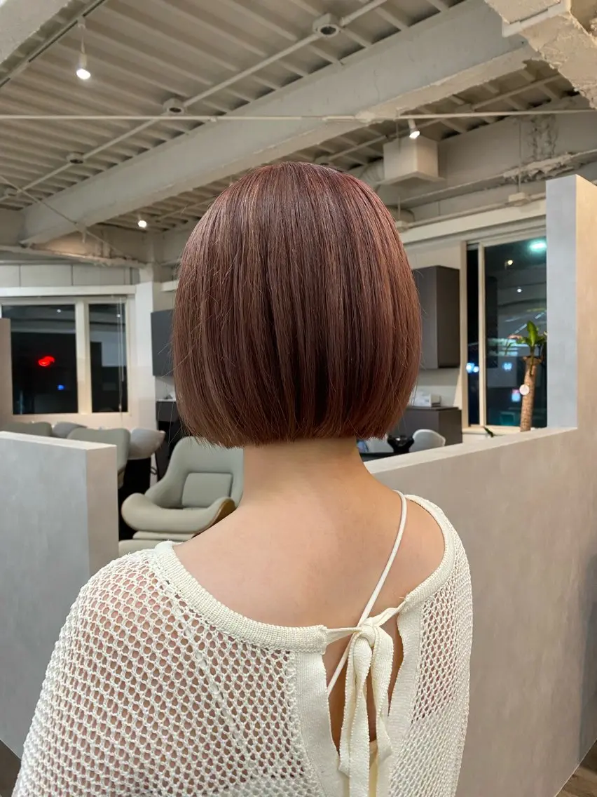ショート レイヤー/ハイトーン ヒガシサヨのヘアスタイル
