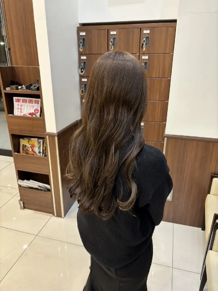 ロング カラー ベージュカラー メンズパーマ 渡辺将功のヘアスタイル
