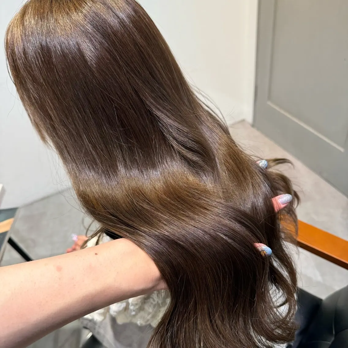ロング カラー ヘアアレンジ ヘアカラー ブリーチなしカラー /新百合ヶ丘/安形翔のヘアスタイル