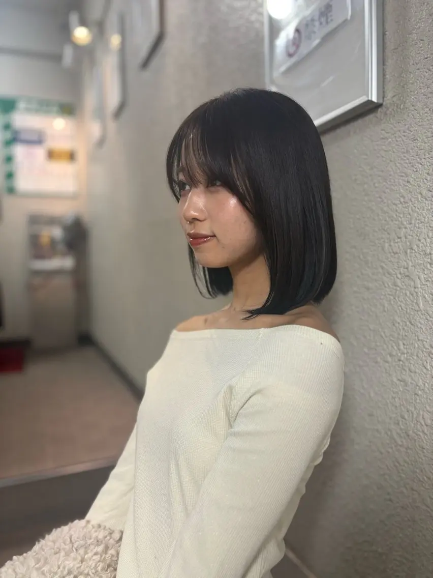 ミディアム カラー ヘアカラー 透明感カラー 🧚‍♂️さえのヘアスタイル
