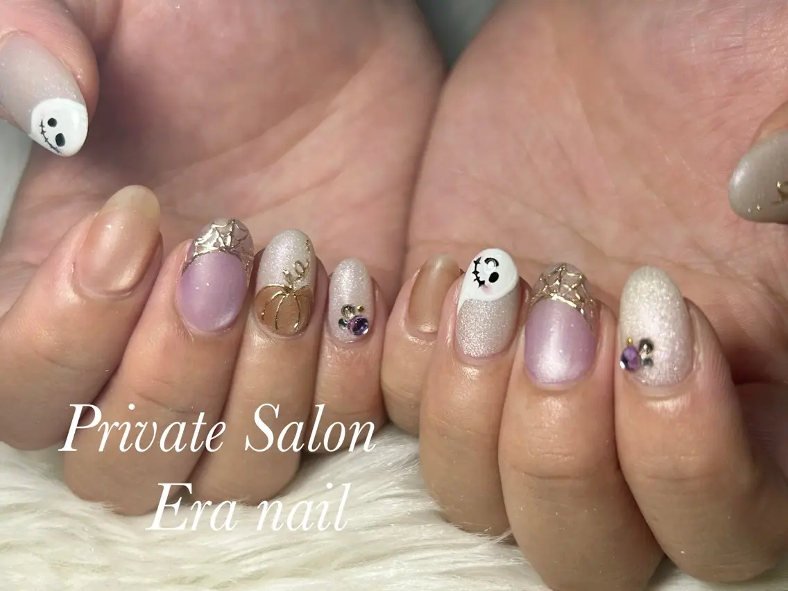 ネイル ハロウィン ハンドネイル Era nailのネイルデザイン