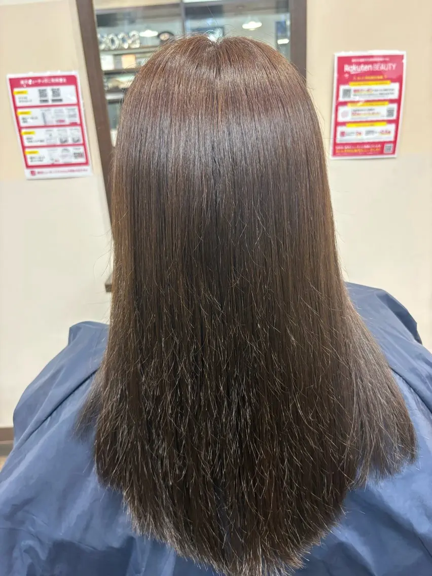 ロング カラー ブラウンカラー チョコレートブラウン ヘアカラー オオミチ ワカナのヘアスタイル
