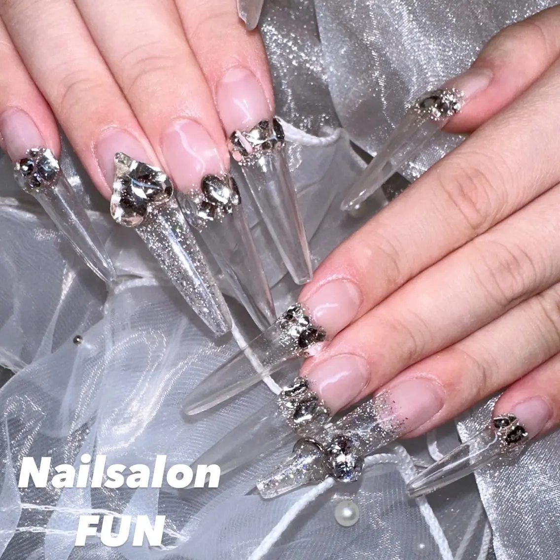 ネイル アートネイル ロングネイル メンズネイル ショートネイル ネイルチップ Nailsalon FUN🌈のネイルデザイン