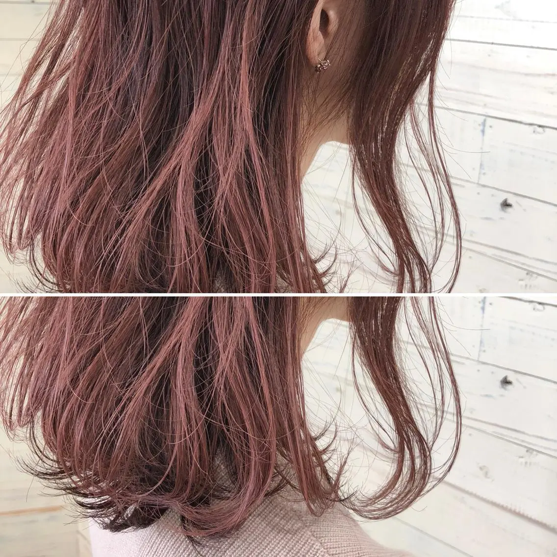 ミディアム カラー ピンクカラー ヘアカラー トリートメント Lee (李 勇喜)のヘアスタイル