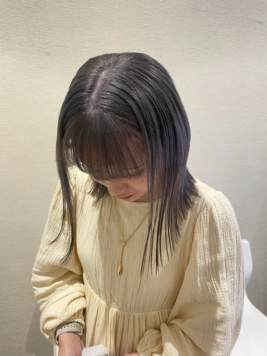 ミディアム カラー 赤み消しカラー🌱 YUZUKI🫧のヘアスタイル