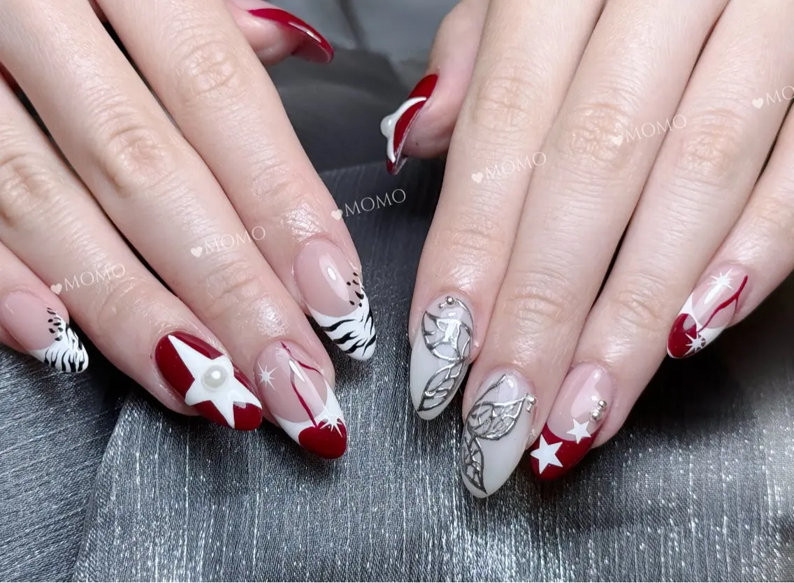 ネイル 持ち込み ニュアンスネイル ワンホンネイル NIITSU YUNAのネイルデザイン