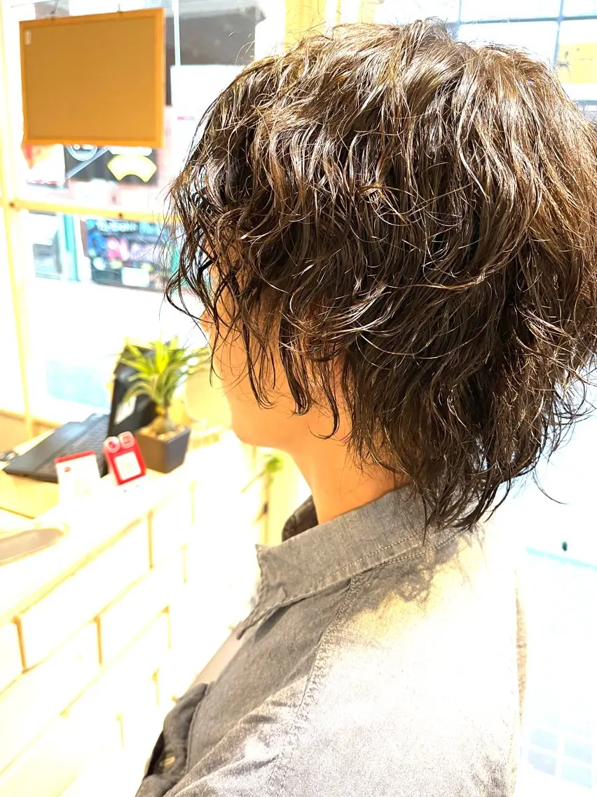 パーマ カット パーマ にしきたメンズ NAGIのヘアスタイル