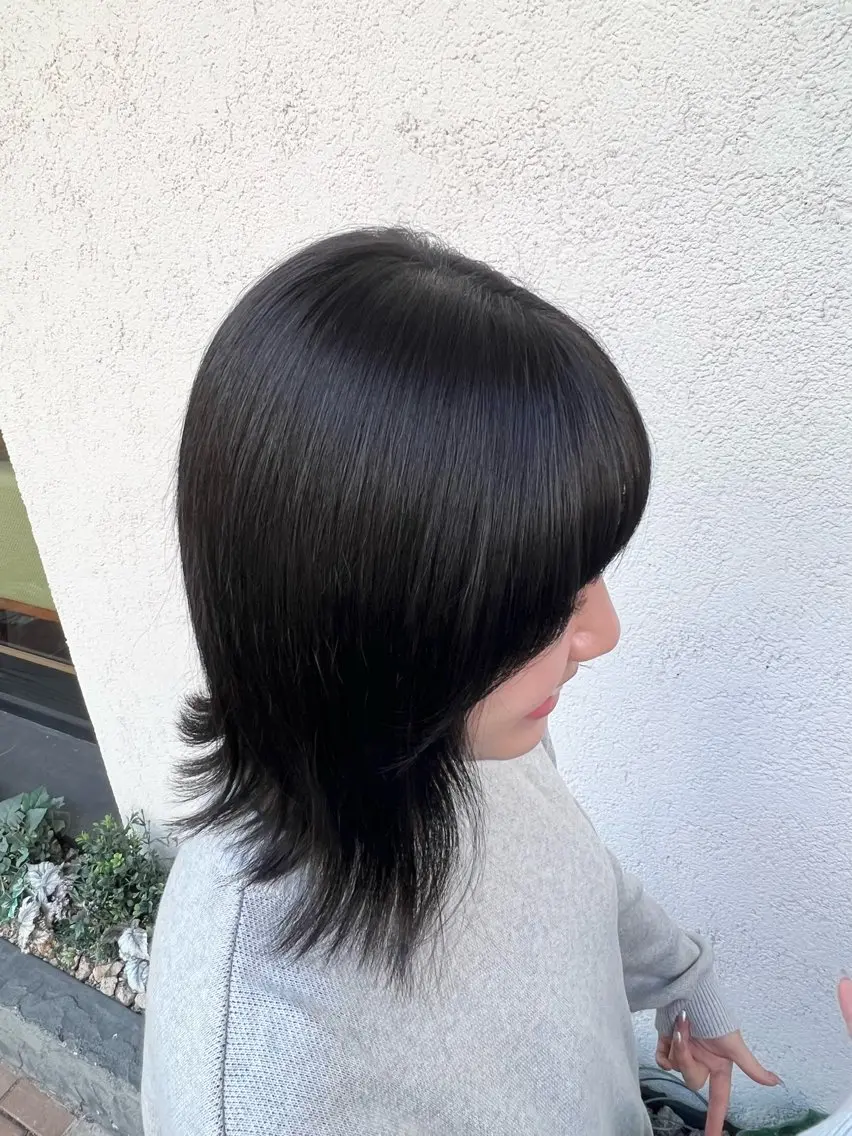 カラー カット 縮毛矯正 トリートメント 上村 音寧のヘアスタイル