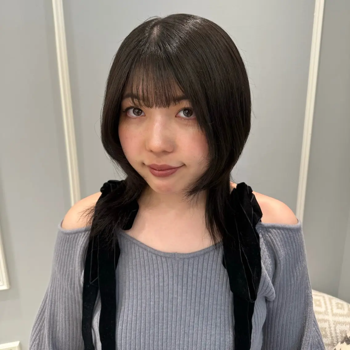 ミディアム ヘアカラー 和田ねいろ/ モデル募集中のヘアスタイル