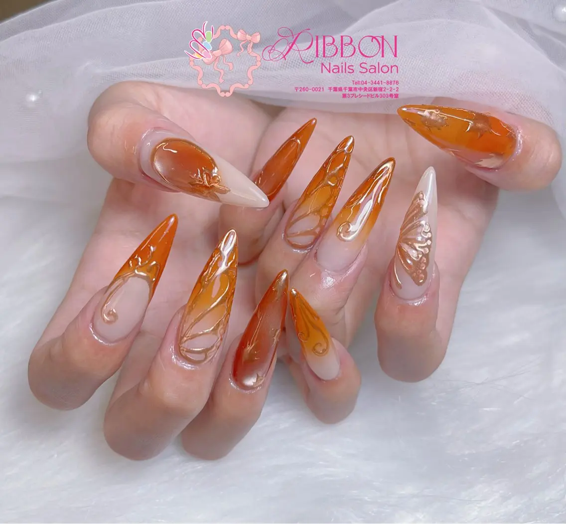 ネイル フットネイル フレンチネイル ジェルネイル 韓国ネイル マグネットネイル ハンドネイル Ribbonnail salonのネイルデザイン