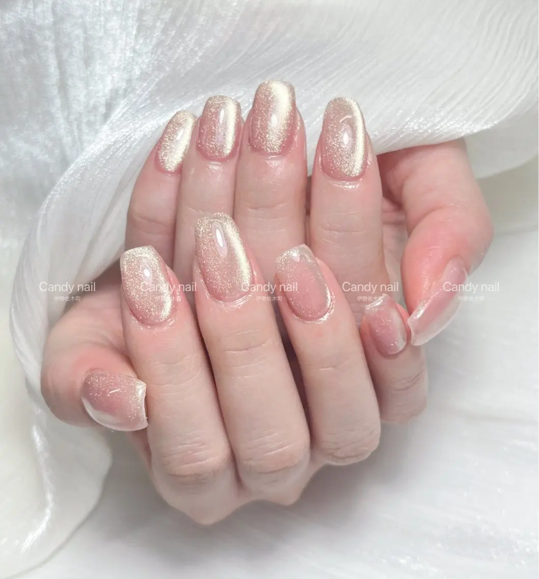 ネイル マグネットネイル candy nail 韓国風ワンホンネイルのネイルデザイン