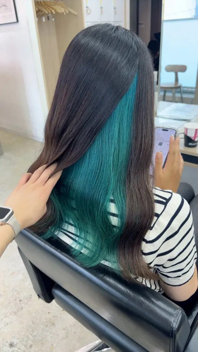 ロング カラー イルミナカラー カット ヘアカラー 🪽髪質改善縮毛矯正 🤍MIU🤍のヘアスタイル