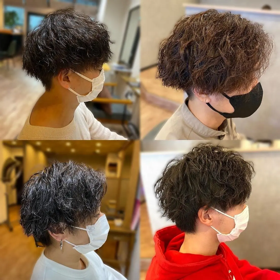 パーマ メンズ カット パーマ 野呂 隼人のヘアスタイル