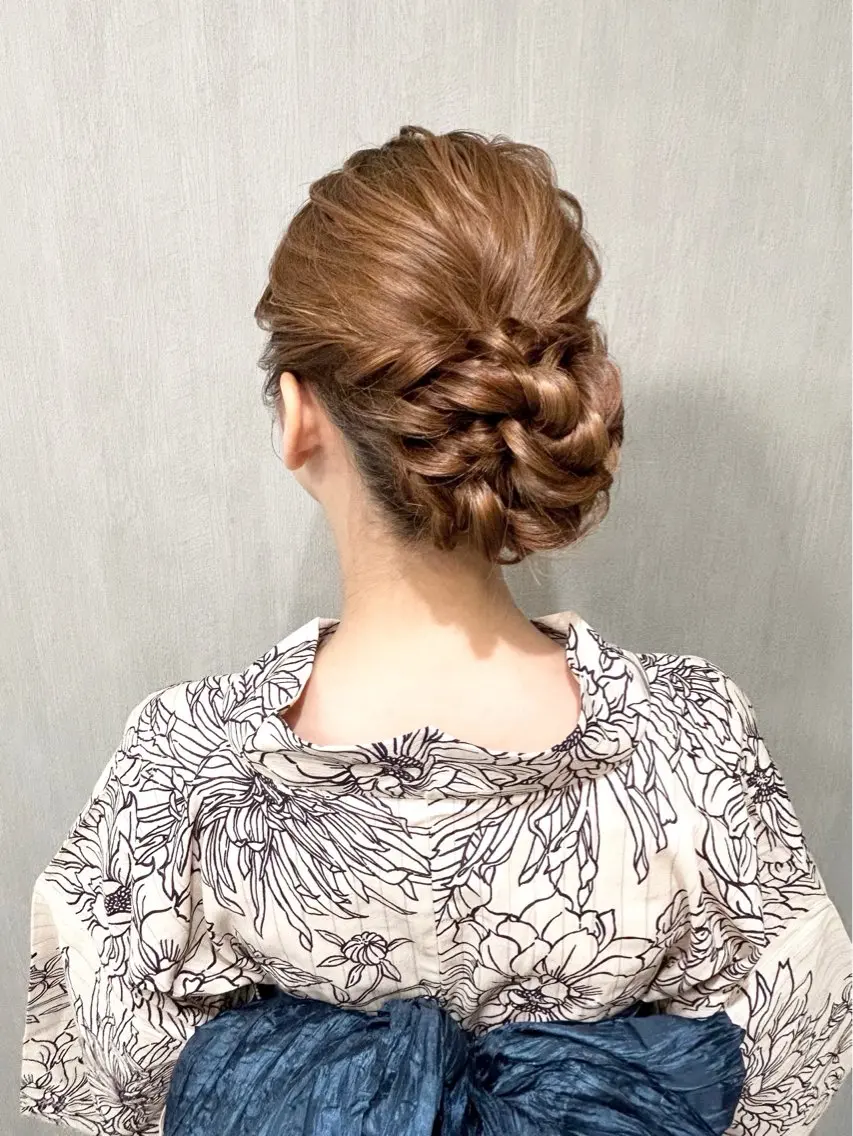 ロング ヘアアレンジ 着付け ヘアセット専門店 Rのヘアスタイル