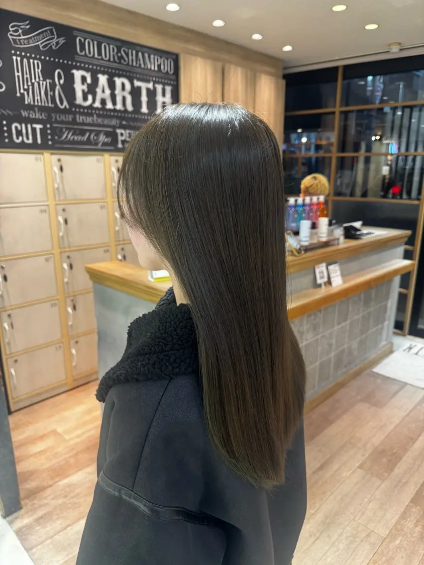 カラー 透明感カラー ナチュラルうる艶 カラーミル🌙のヘアスタイル