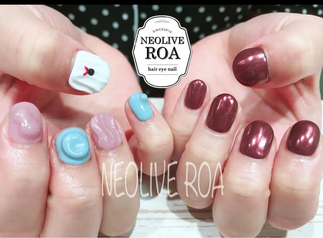 ネイル ミラーネイル ハンドネイル Nail by selenのネイルデザイン