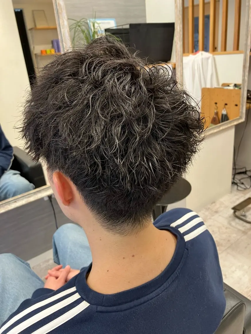 パーマ メンズ カット パーマ メンズ特化/パーマ/ フェードWATARUのヘアスタイル