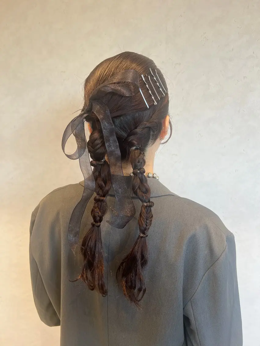 ロング ヘアアレンジ ボブ／ストレート🎀 harukaのヘアスタイル