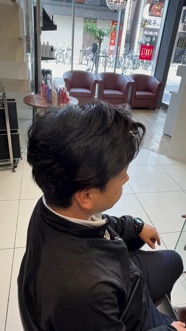 パーマ メンズ カット パーマ 【Earth】野首 京佑のヘアスタイル
