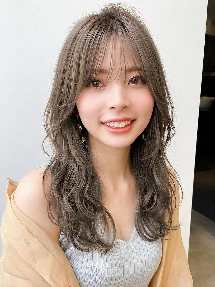 ロング パーマ カット パーマ mod's hair 未来(みく)のヘアスタイル